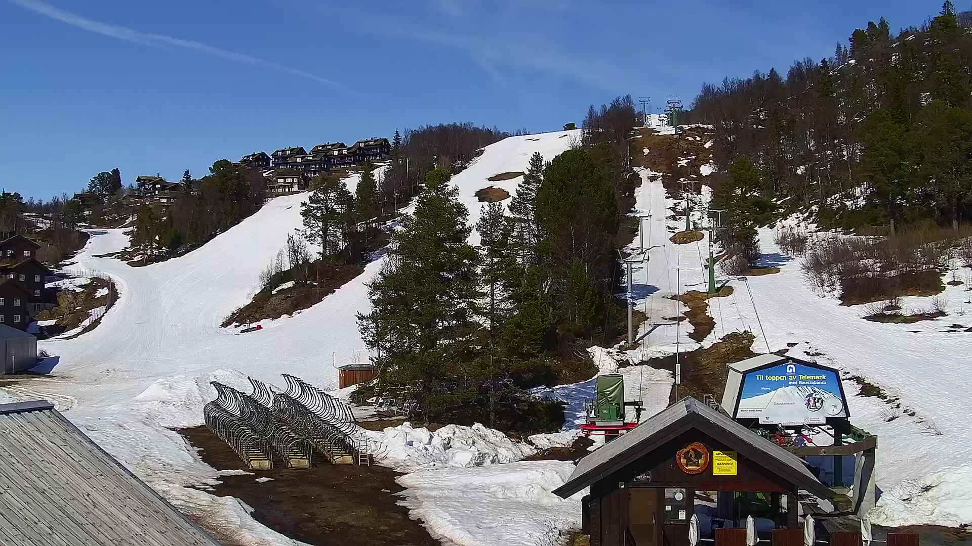 Rauland - ski slope; Tiurheisen; bottom